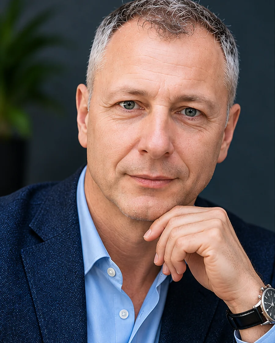 Tomasz Koptyra w biurze