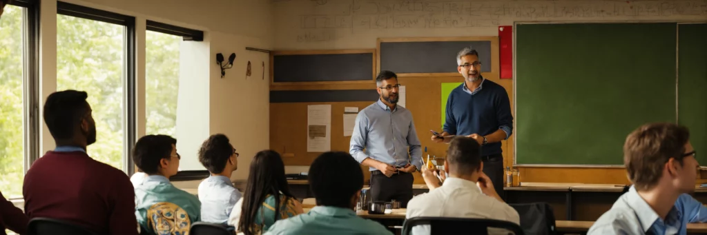 realistyczne zdjęcie przedstawiające pracowników podczas szkolenia bhp